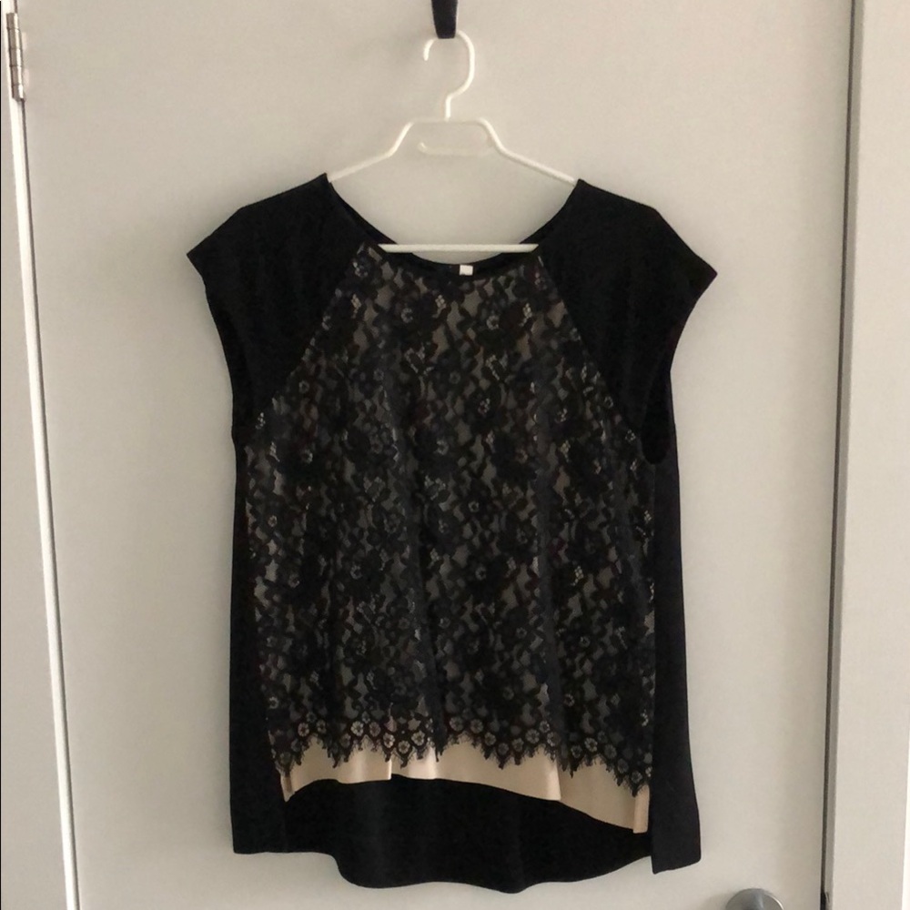 Elegant Black Lace Women's Top